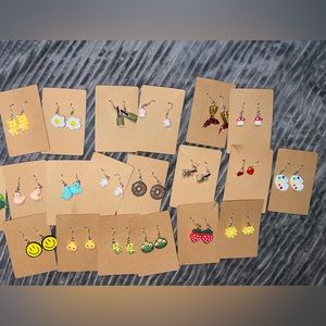 10 pair of random cute earrings!